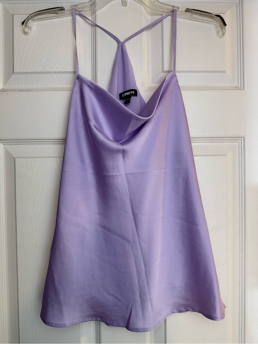 Express Lilac Satin Shirt